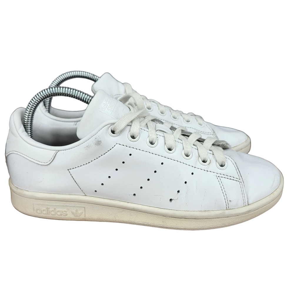 Adidas Stan Smith Sneakers Mens 7 Triple‎ White Leather Tennis Shoes S75104